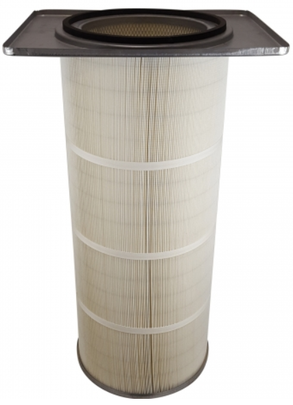 21in x 16.75in Flanged, Round 15in x 36in long Dust Collector Cartridge, Spunbond Polyester w/ PTFE Membrane