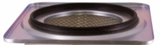 16in x 14.25in Flanged, Round 12.8in x 36in long Dust Collector Cartridge, Spunbond Polyester w/ Aluminum Coating