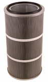 Round 12.8in x 26in Open/Closed Dust Collector Cartridge, Spunbond Polyester w/ Aluminum Coating